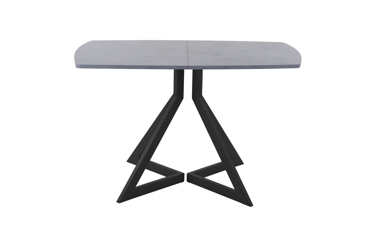 Обеденный стол AMC Elite (серии SLIM) / E20(1200) D2 (черный/Бетон Чикаго светло-серый)