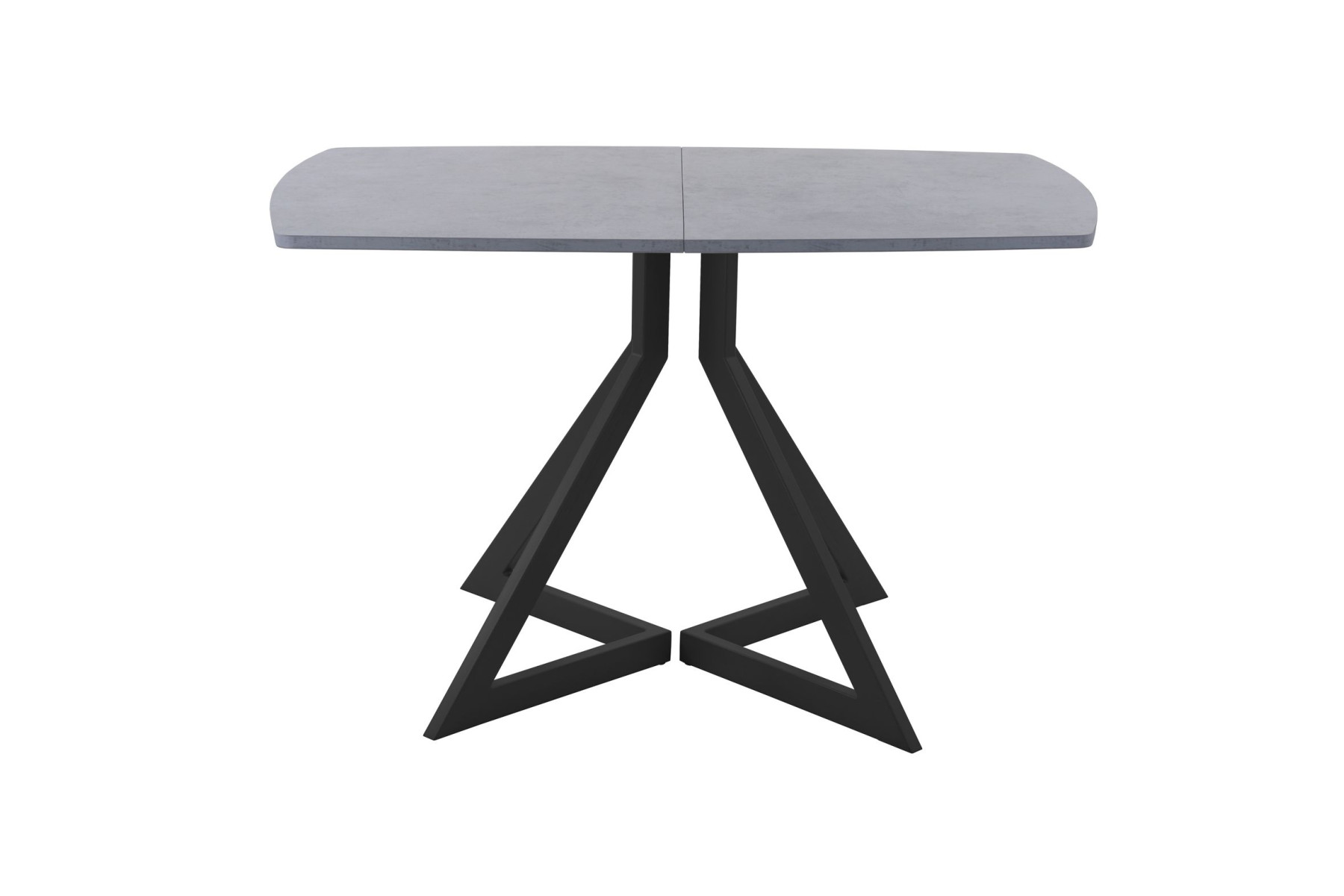 Обеденный стол AMC Elite (серии SLIM) / E20(1200) D2 (черный/Бетон Чикаго светло-серый)