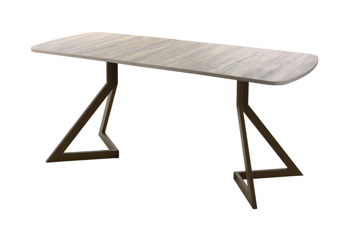 Обеденный стол AMC Elite (серии SLIM) / E20(1100) D2 (коричневый/Дуб Уайт-Ривер песочно-бежевый)