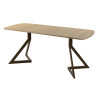 Обеденный стол AMC Elite (серии SLIM) / E20(1100) D2 (коричневый/Дуб Небраска Натуральный)