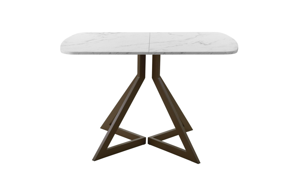 Обеденный стол AMC Elite (серии SLIM) / E20(1100) D2 (коричневый/Мрамор Кристалл)