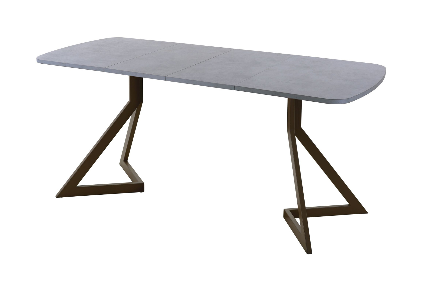 Обеденный стол AMC Elite (серии SLIM) / E20(1100) D2 (коричневый/Бетон Чикаго светло-серый)