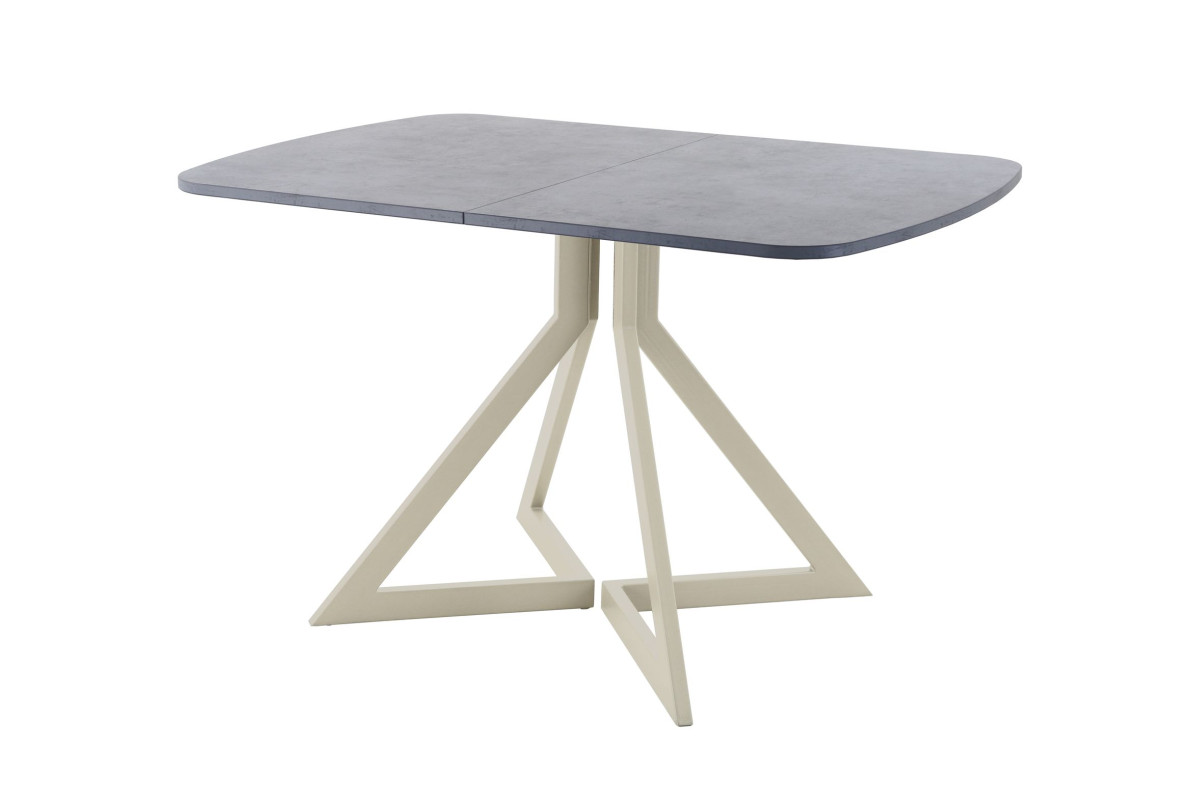 Обеденный стол AMC Elite (серии SLIM) / E20(1100) D2 (бежевый/Бетон Чикаго светло-серый)