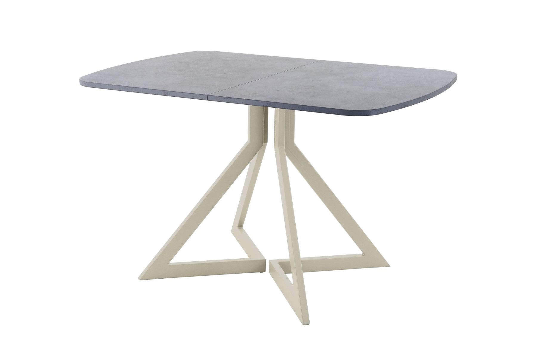 Обеденный стол AMC Elite (серии SLIM) / E20(1200) D2 (бежевый/Бетон Чикаго светло-серый)