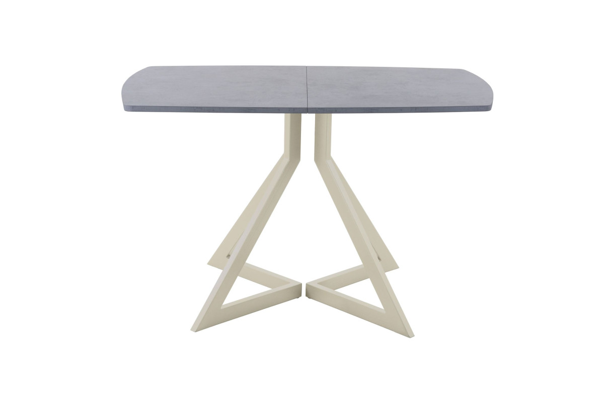 Обеденный стол AMC Elite (серии SLIM) / E20(1100) D2 (бежевый/Бетон Чикаго светло-серый)