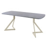 Обеденный стол AMC Elite (серии SLIM) / E20(1100) D2 (бежевый/Бетон Чикаго светло-серый)