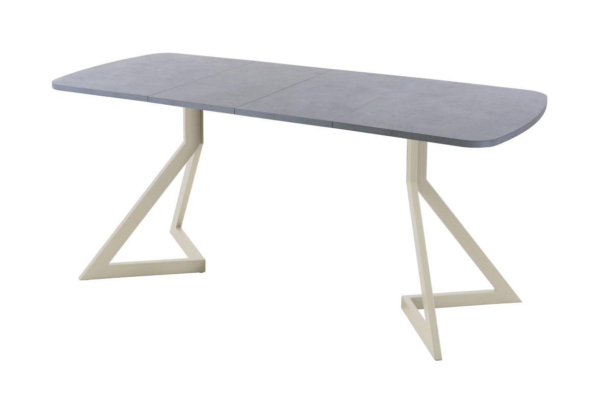 Обеденный стол AMC Elite (серии SLIM) / E20(1100) D2 (бежевый/Бетон Чикаго светло-серый)