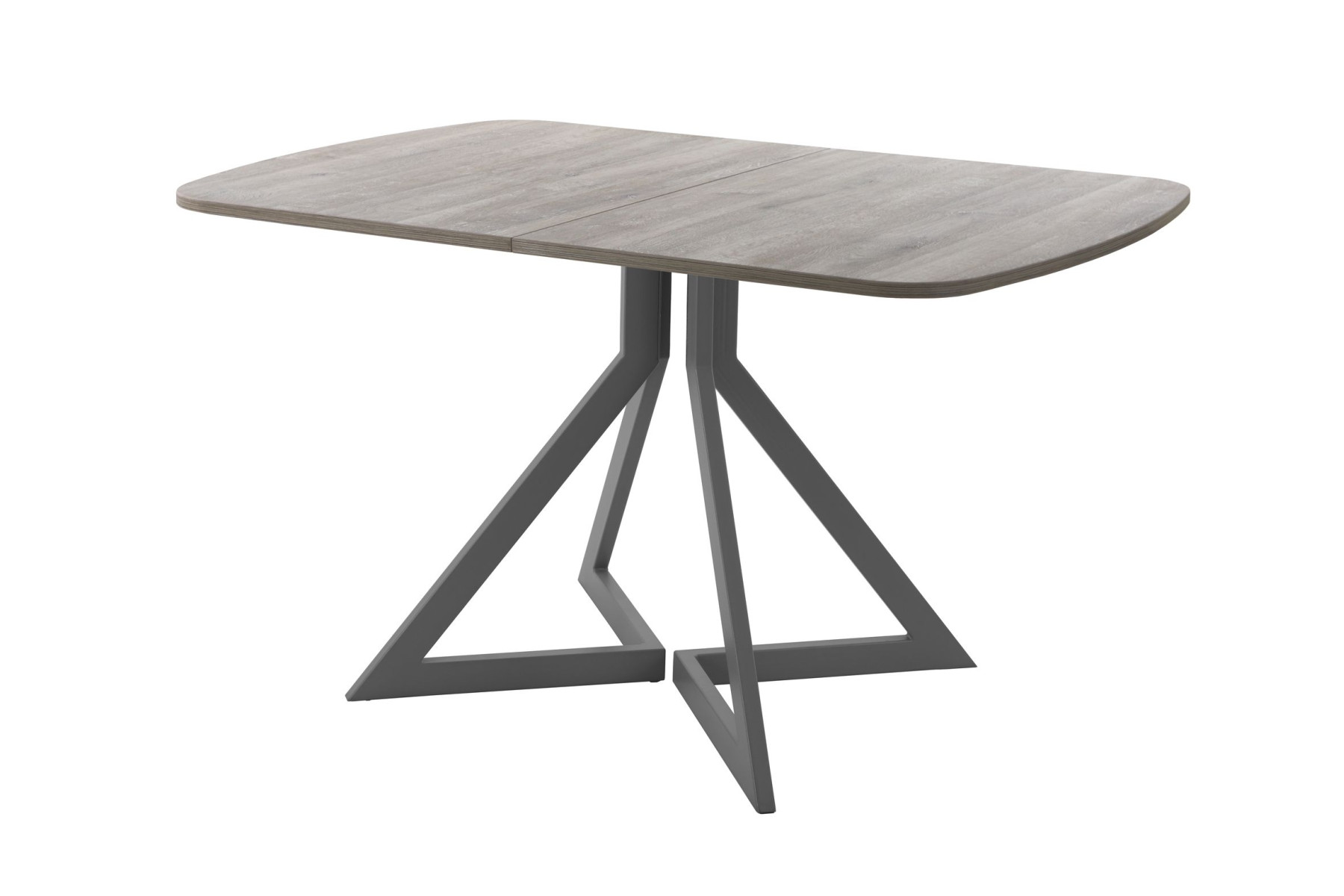 Обеденный стол AMC Elite (серии SLIM) / E20(1200) D2 (графит/Дуб Уайт-Ривер песочно-бежевый)