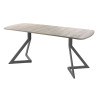 Обеденный стол AMC Elite (серии SLIM) / E20(1200) D2 (графит/Дуб Уайт-Ривер песочно-бежевый)