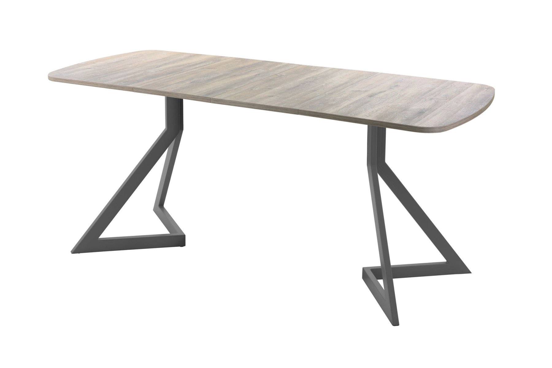 Обеденный стол AMC Elite (серии SLIM) / E20(1200) D2 (графит/Дуб Уайт-Ривер песочно-бежевый)