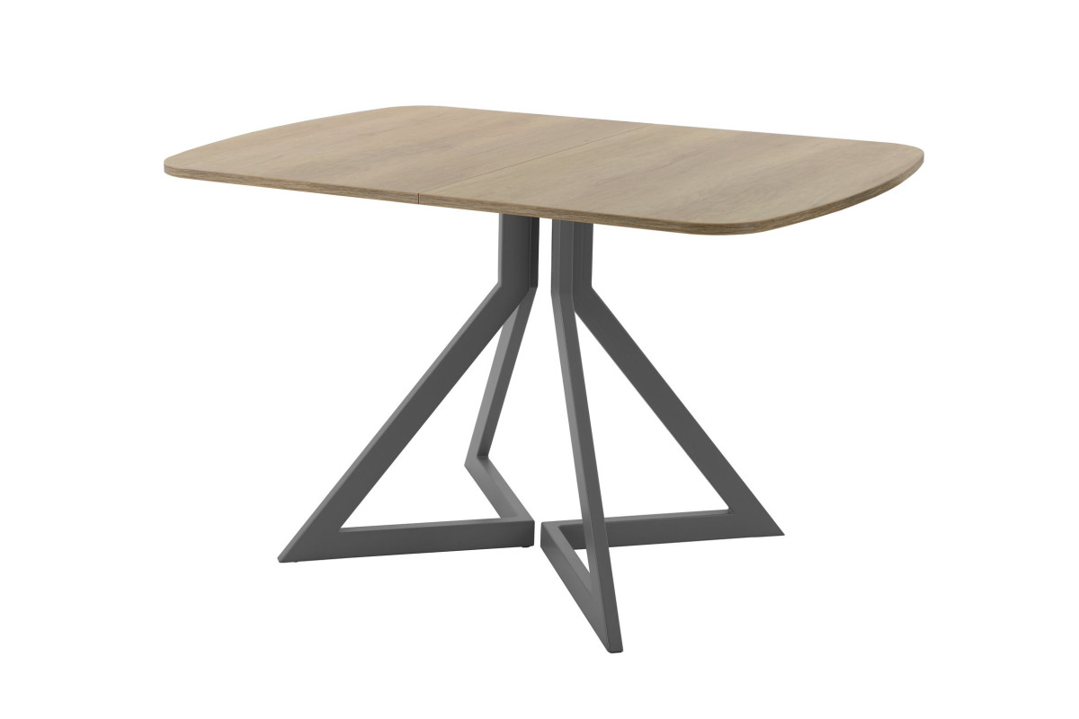 Обеденный стол AMC Elite (серии SLIM) / E20(1100) D2 (графит/Дуб Небраска Натуральный)
