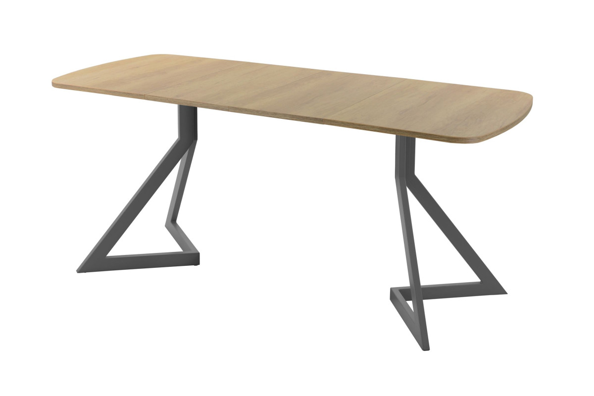 Обеденный стол AMC Elite (серии SLIM) / E20(1100) D2 (графит/Дуб Небраска Натуральный)