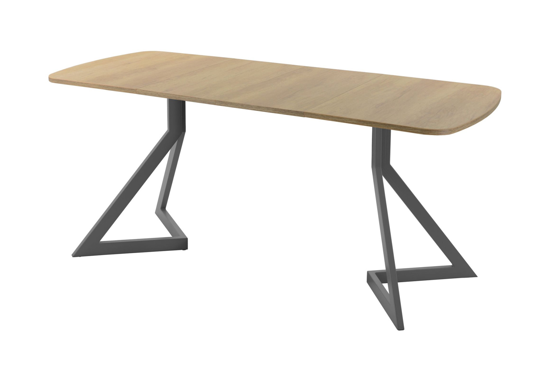 Обеденный стол AMC Elite (серии SLIM) / E20(1100) D2 (графит/Дуб Небраска Натуральный)