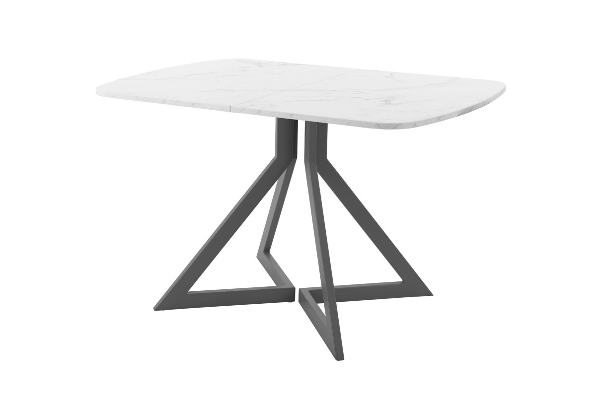 Обеденный стол AMC Elite (серии SLIM) / E20(1100) D2 (графит/Мрамор Кристалл)