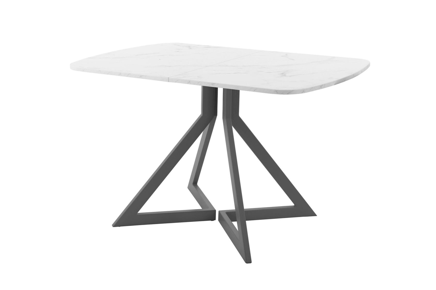 Обеденный стол AMC Elite (серии SLIM) / E20(1100) D2 (графит/Мрамор Кристалл)