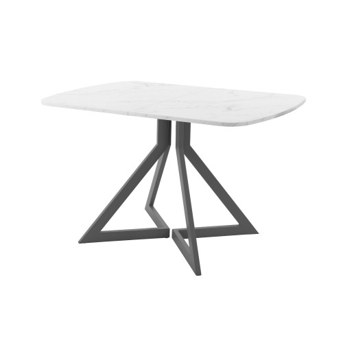 Обеденный стол AMC Elite (серии SLIM) / E20(1200) D2 (графит/Мрамор Кристалл)