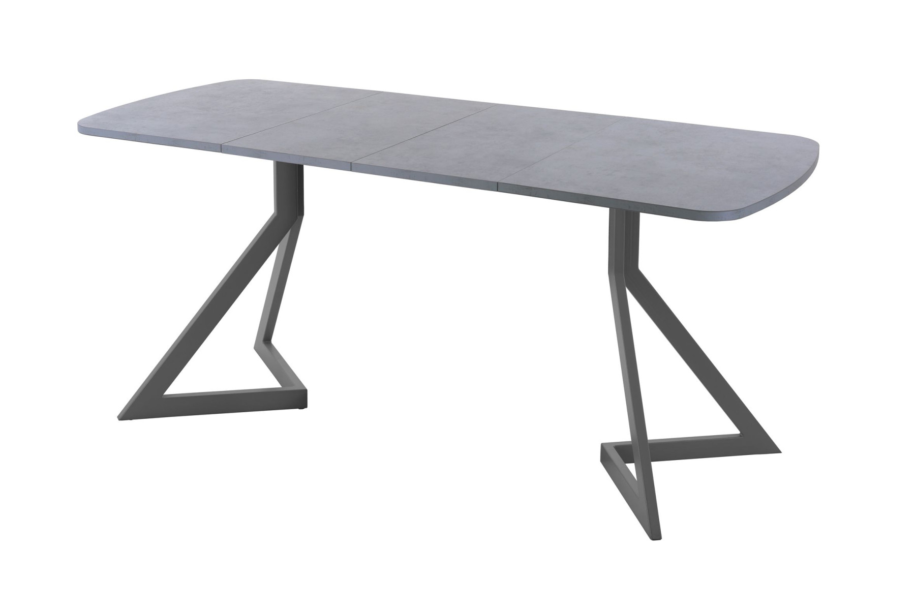 Обеденный стол AMC Elite (серии SLIM) / E20(1200) D2 (графит/Бетон Чикаго светло-серый)