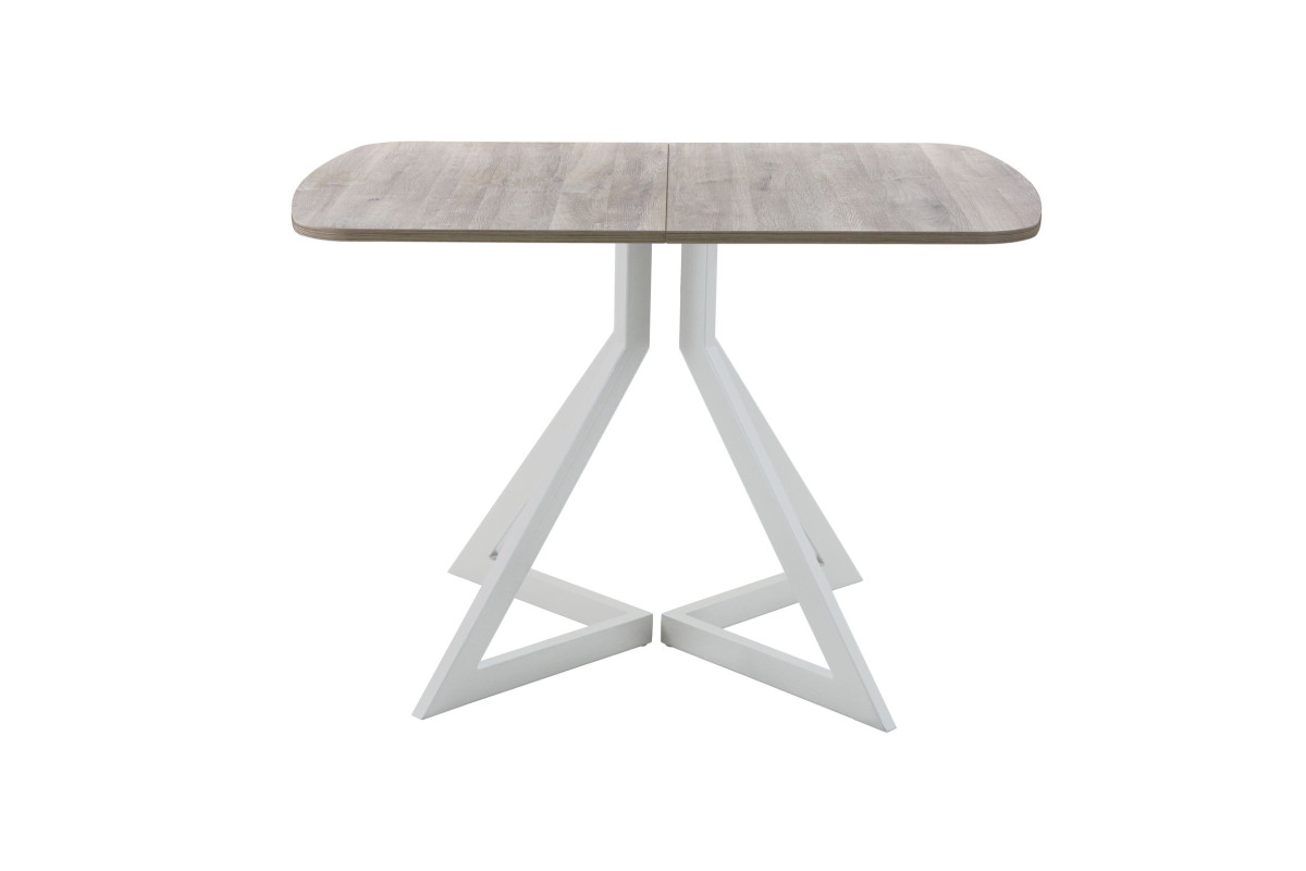 Обеденный стол AMC Elite (серии SLIM) / E20(1100) D2 (серебро/Дуб Уайт-Ривер песочно-бежевый)