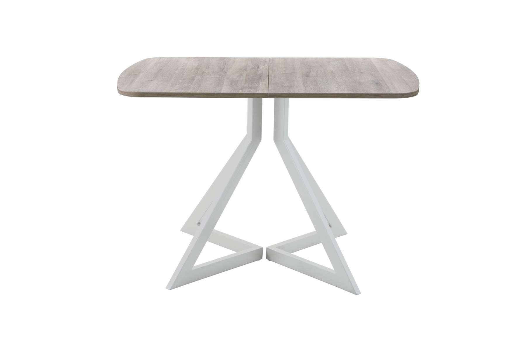 Обеденный стол AMC Elite (серии SLIM) / E20(1100) D2 (серебро/Дуб Уайт-Ривер песочно-бежевый)