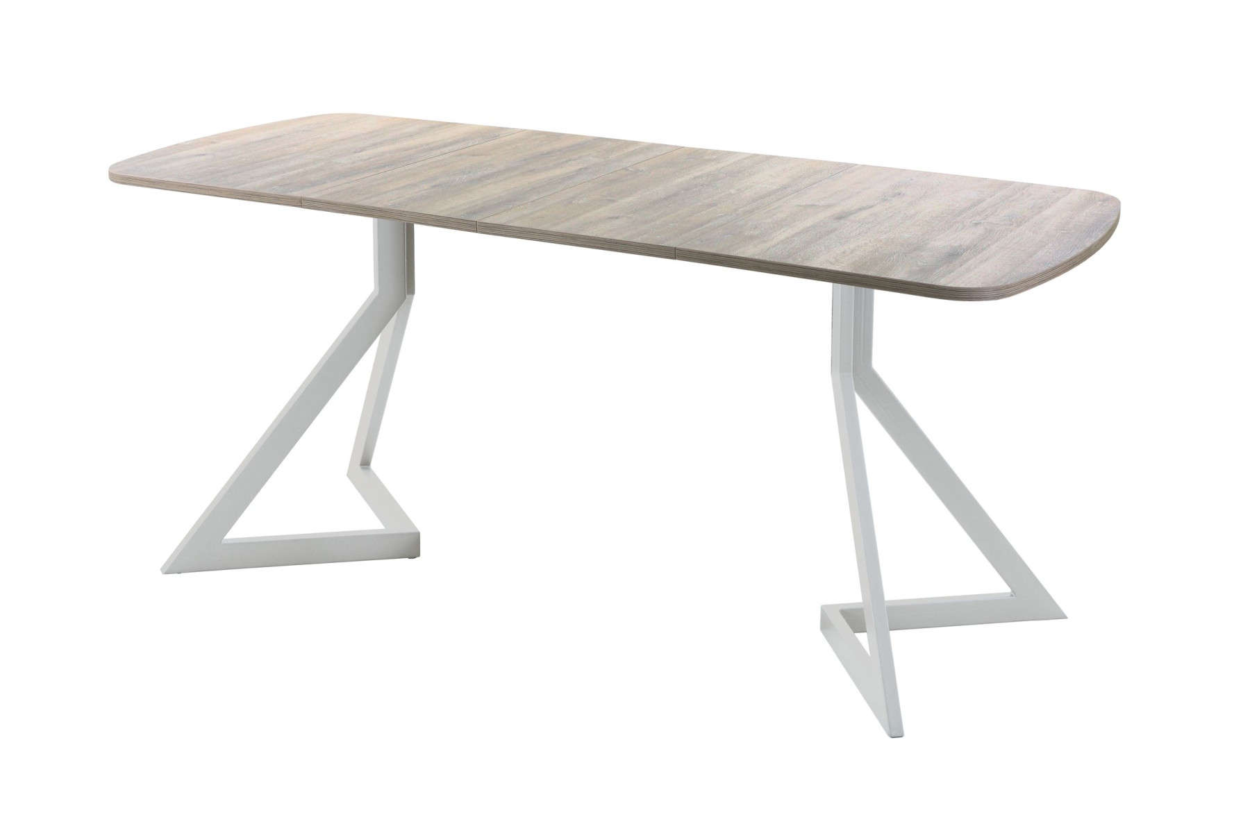 Обеденный стол AMC Elite (серии SLIM) / E20(1100) D2 (серебро/Дуб Уайт-Ривер песочно-бежевый)