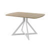 Обеденный стол AMC Elite (серии SLIM) / E20(1100) D2 (серебро/Дуб Небраска Натуральный)
