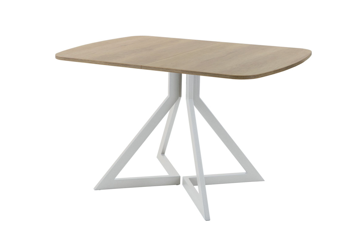 Обеденный стол AMC Elite (серии SLIM) / E20(1100) D2 (серебро/Дуб Небраска Натуральный)