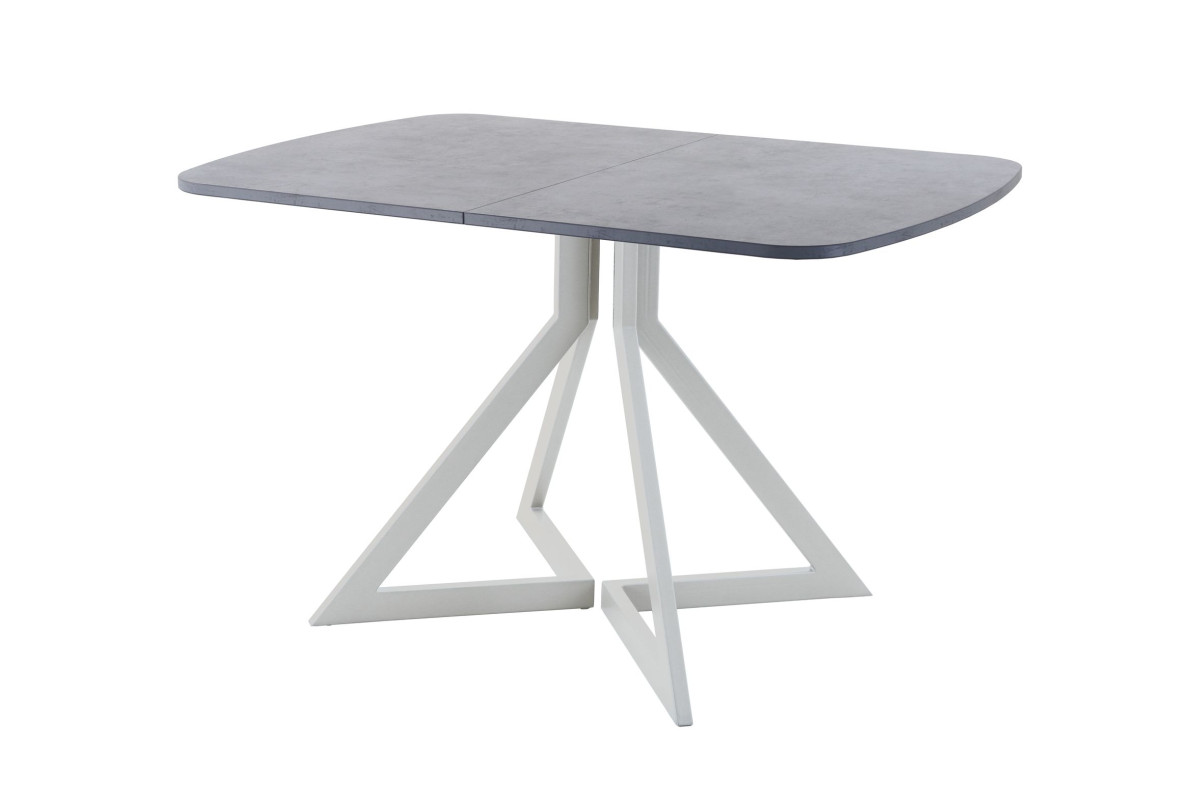 Обеденный стол AMC Elite (серии SLIM) / E20(1200) D2 (серебро/Бетон Чикаго светло-серый)