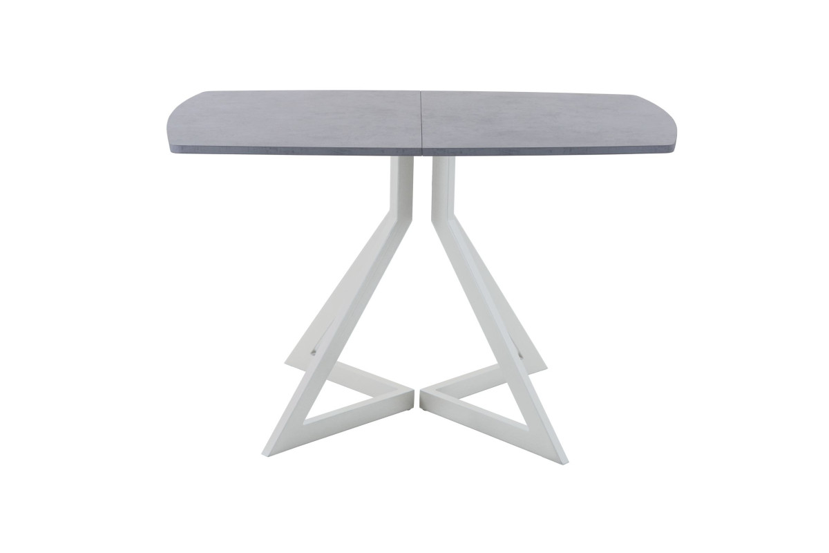 Обеденный стол AMC Elite (серии SLIM) / E20(1200) D2 (серебро/Бетон Чикаго светло-серый)