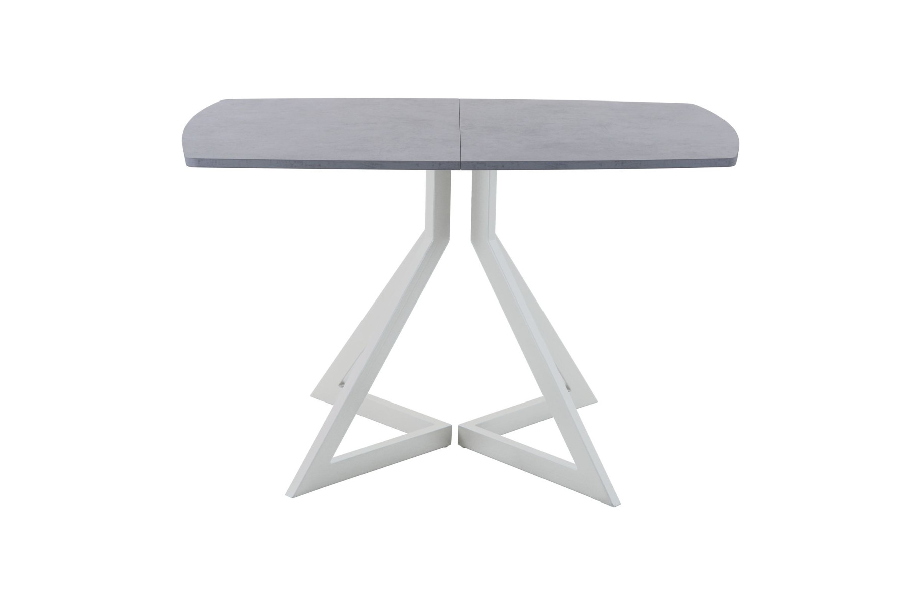 Обеденный стол AMC Elite (серии SLIM) / E20(1200) D2 (серебро/Бетон Чикаго светло-серый)