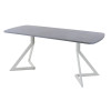 Обеденный стол AMC Elite (серии SLIM) / E20(1200) D2 (серебро/Бетон Чикаго светло-серый)