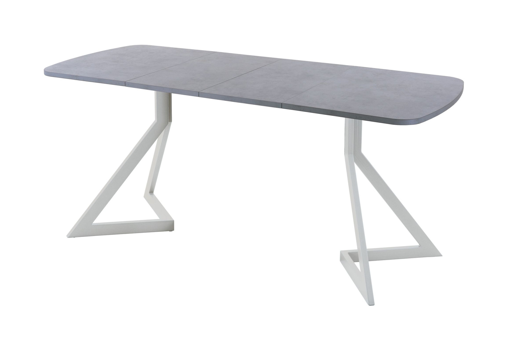 Обеденный стол AMC Elite (серии SLIM) / E20(1200) D2 (серебро/Бетон Чикаго светло-серый)