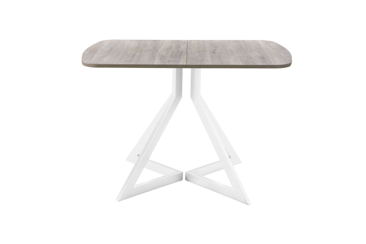 Обеденный стол AMC Elite (серии SLIM) / E20(1200) D2 (белый/Дуб Уайт-Ривер песочно-бежевый)