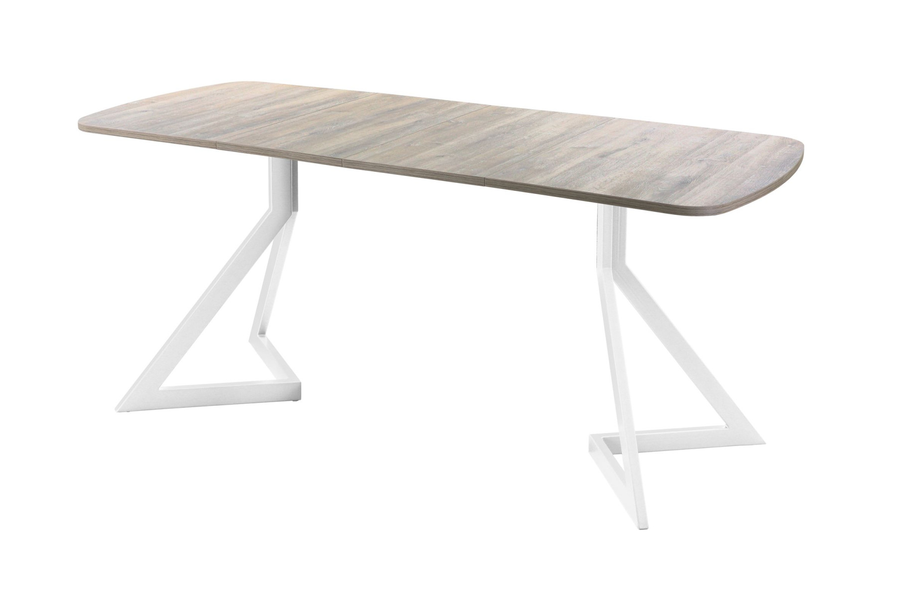 Обеденный стол AMC Elite (серии SLIM) / E20(1200) D2 (белый/Дуб Уайт-Ривер песочно-бежевый)