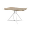 Обеденный стол AMC Elite (серии SLIM) / E20(1200) D2 (белый/Дуб Небраска Натуральный)