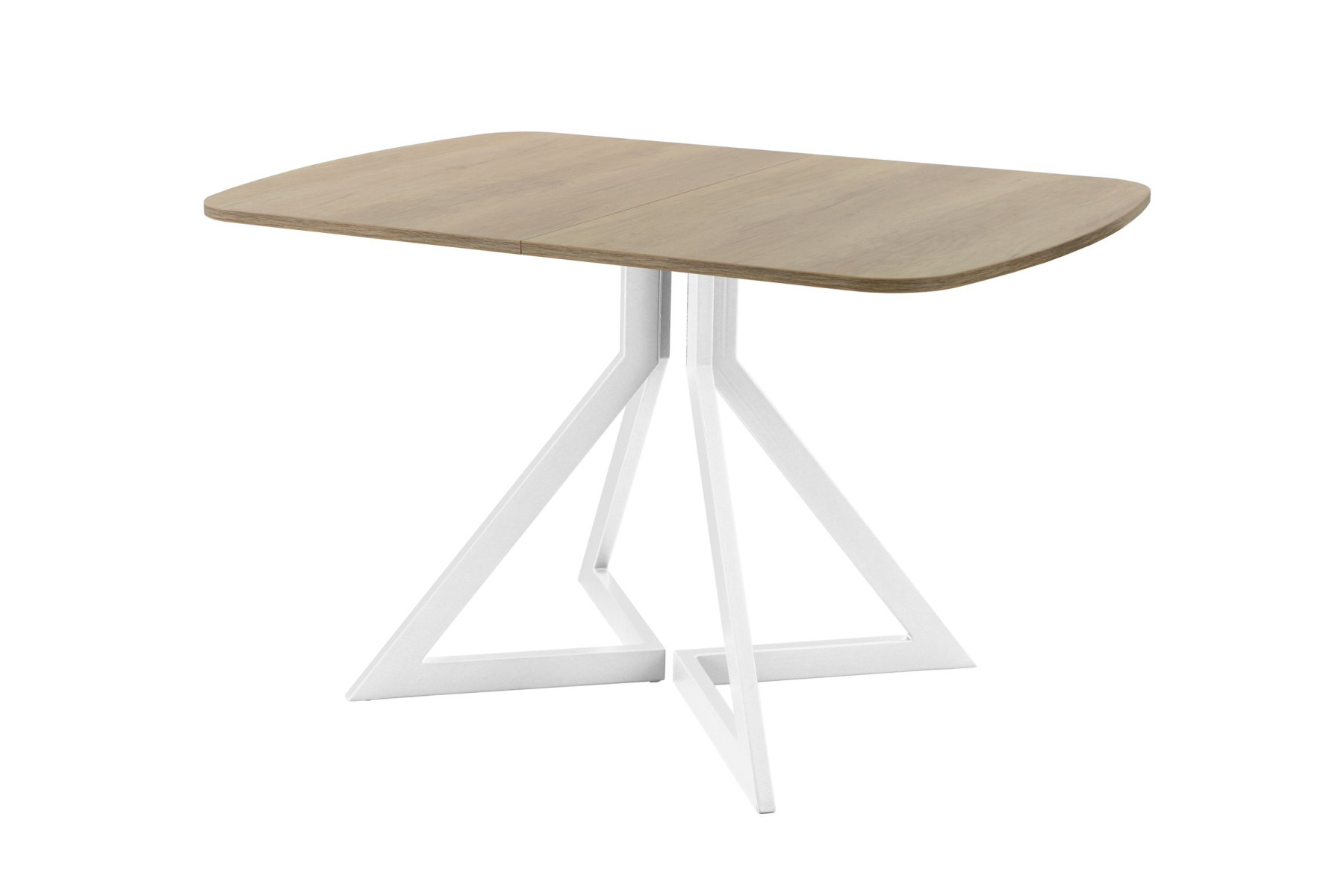 Обеденный стол AMC Elite (серии SLIM) / E20(1100) D2 (белый/Дуб Небраска Натуральный)