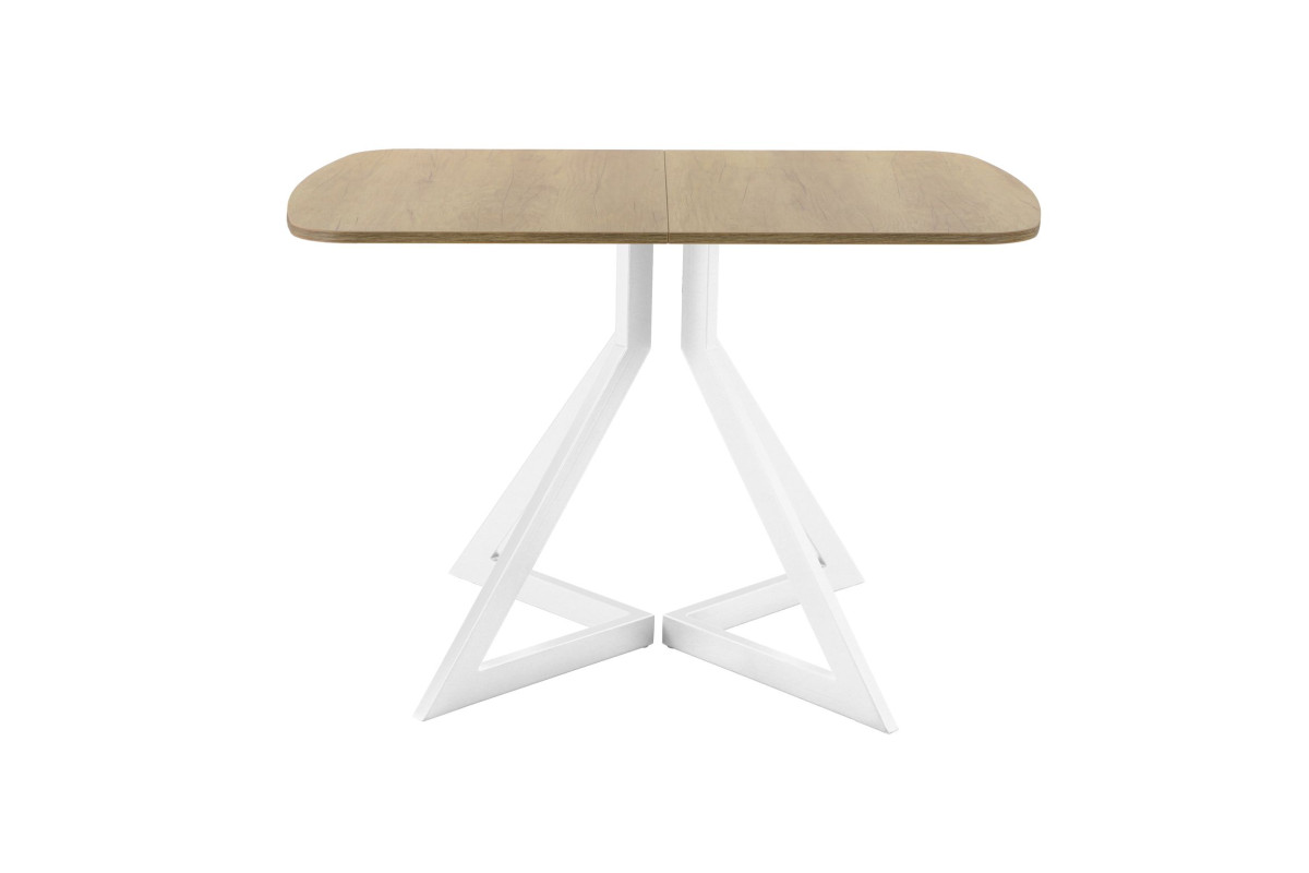 Обеденный стол AMC Elite (серии SLIM) / E20(1200) D2 (белый/Дуб Небраска Натуральный)