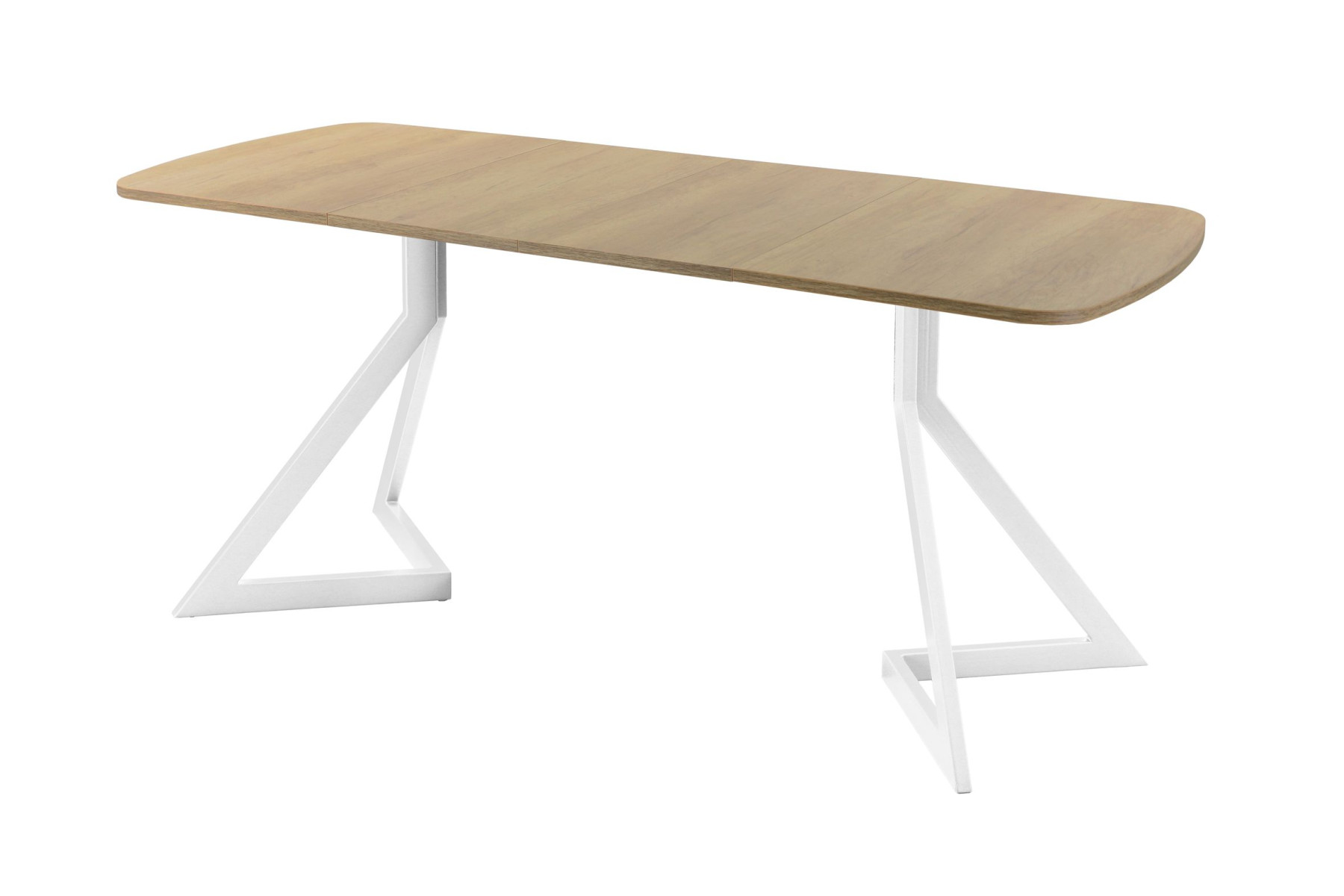 Обеденный стол AMC Elite (серии SLIM) / E20(1100) D2 (белый/Дуб Небраска Натуральный)