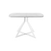 Обеденный стол AMC Elite (серии SLIM) / E20(1200) D2 (белый/Мрамор Кристалл)