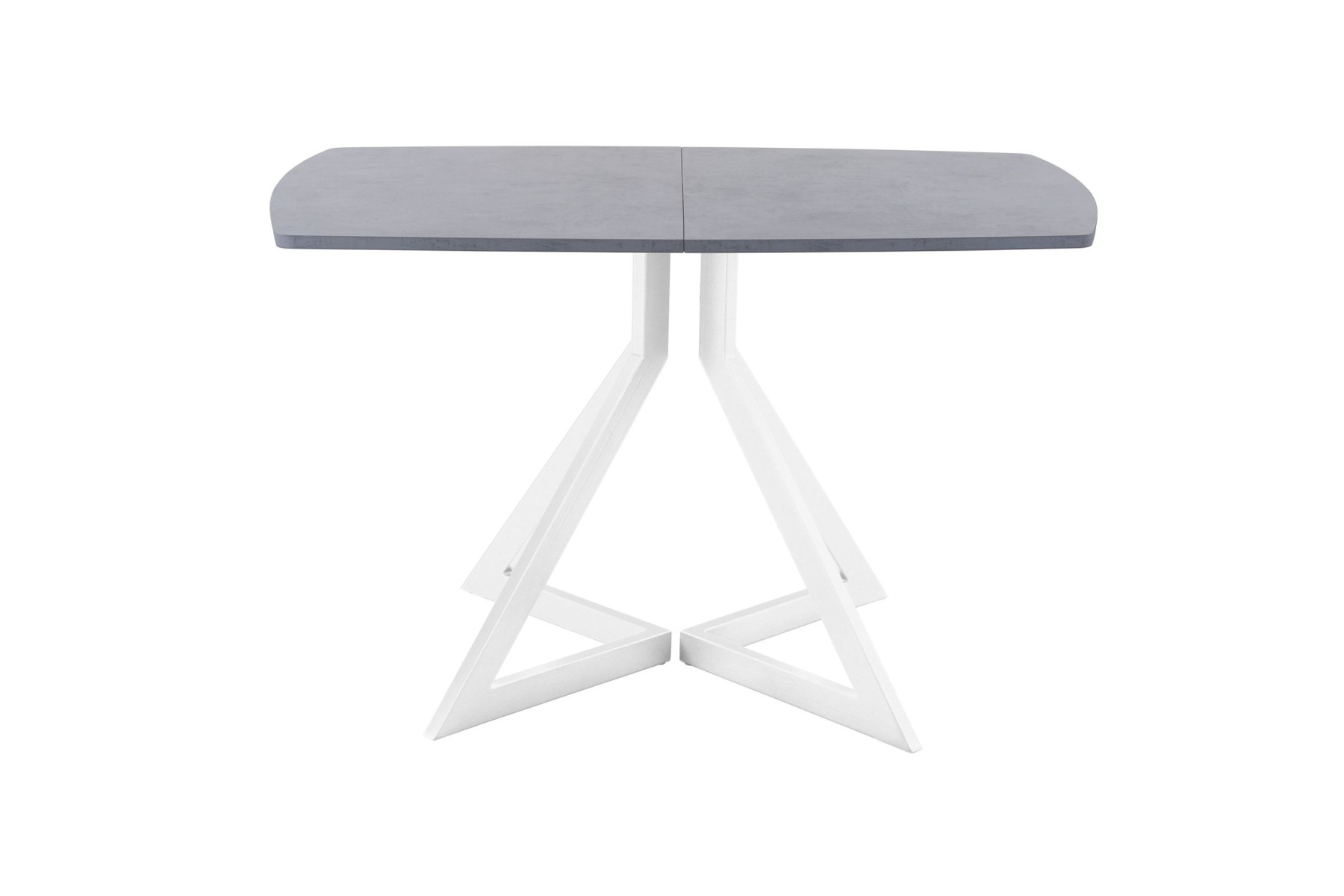Обеденный стол AMC Elite (серии SLIM) / E20(1100) D2 (белый/Бетон Чикаго светло-серый)