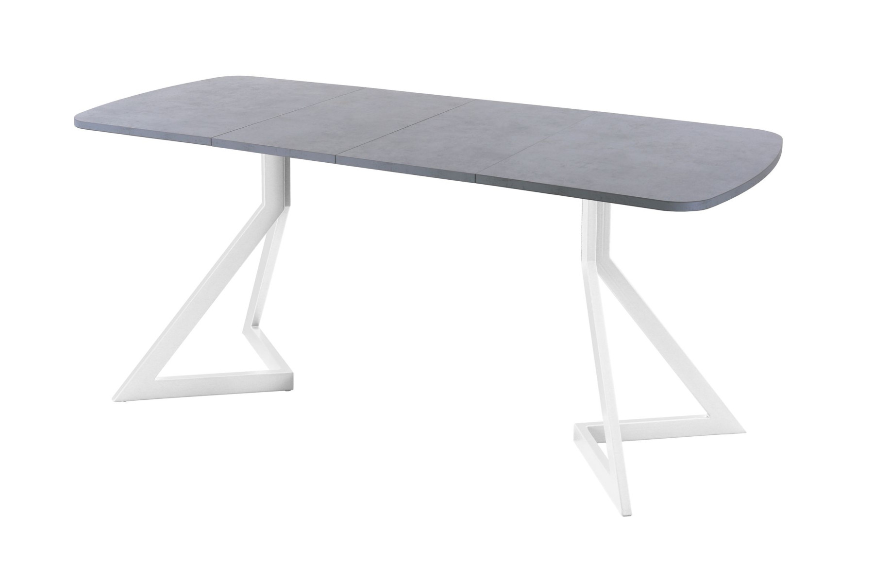 Обеденный стол AMC Elite (серии SLIM) / E20(1100) D2 (белый/Бетон Чикаго светло-серый)