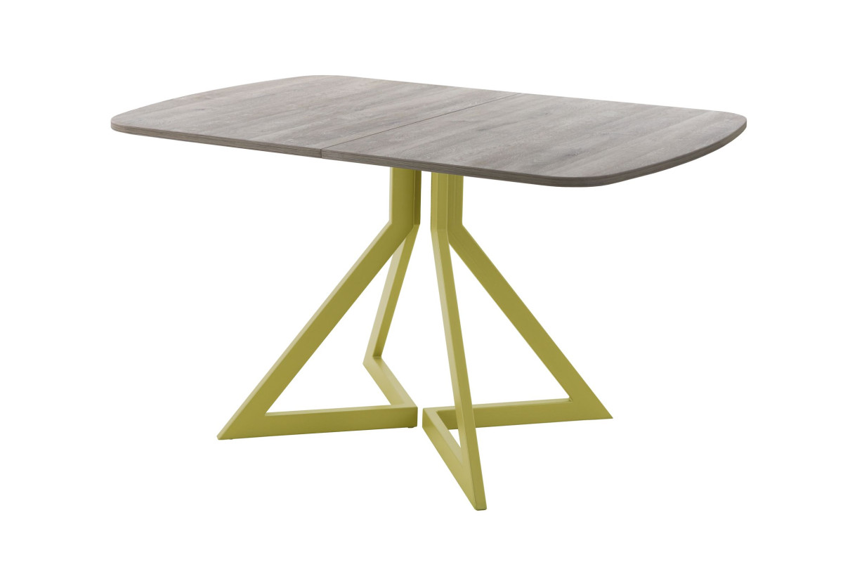 Обеденный стол AMC Elite (серии SLIM) / E20(1200) D2 (золото/Дуб Уайт-Ривер песочно-бежевый)