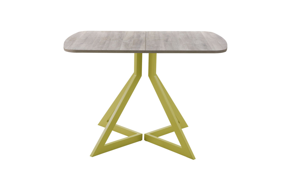 Обеденный стол AMC Elite (серии SLIM) / E20(1200) D2 (золото/Дуб Уайт-Ривер песочно-бежевый)