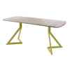 Обеденный стол AMC Elite (серии SLIM) / E20(1200) D2 (золото/Дуб Уайт-Ривер песочно-бежевый)