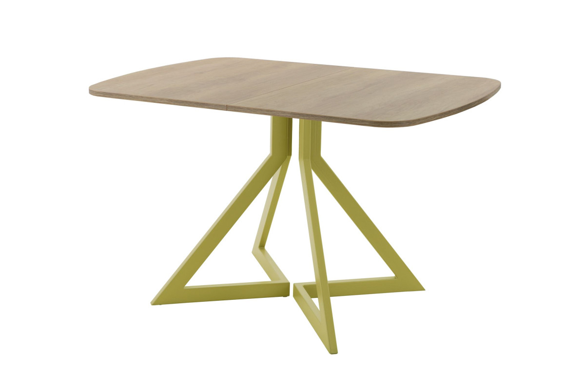 Обеденный стол AMC Elite (серии SLIM) / E20(1100) D2 (золото/Дуб Небраска Натуральный)