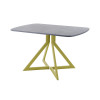 Обеденный стол AMC Elite (серии SLIM) / E20(1200) D2 (золото/Бетон Чикаго светло-серый)