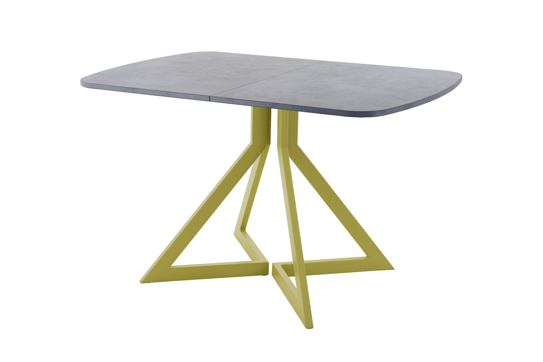Обеденный стол AMC Elite (серии SLIM) / E20(1200) D2 (золото/Бетон Чикаго светло-серый)