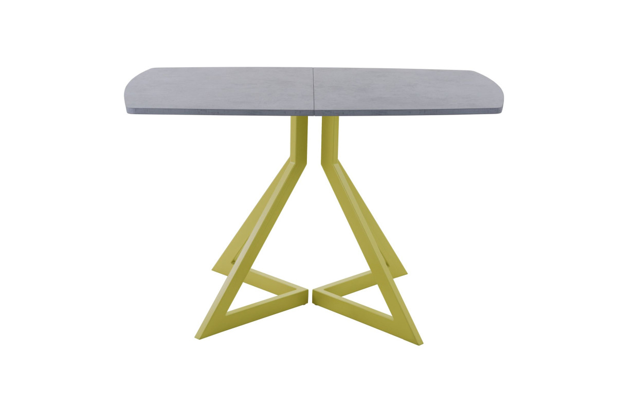 Обеденный стол AMC Elite (серии SLIM) / E20(1200) D2 (золото/Бетон Чикаго светло-серый)