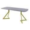 Обеденный стол AMC Elite (серии SLIM) / E20(1200) D2 (золото/Бетон Чикаго светло-серый)
