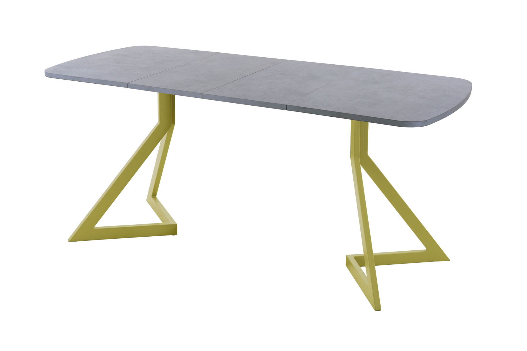 Обеденный стол AMC Elite (серии SLIM) / E20(1200) D2 (золото/Бетон Чикаго светло-серый)