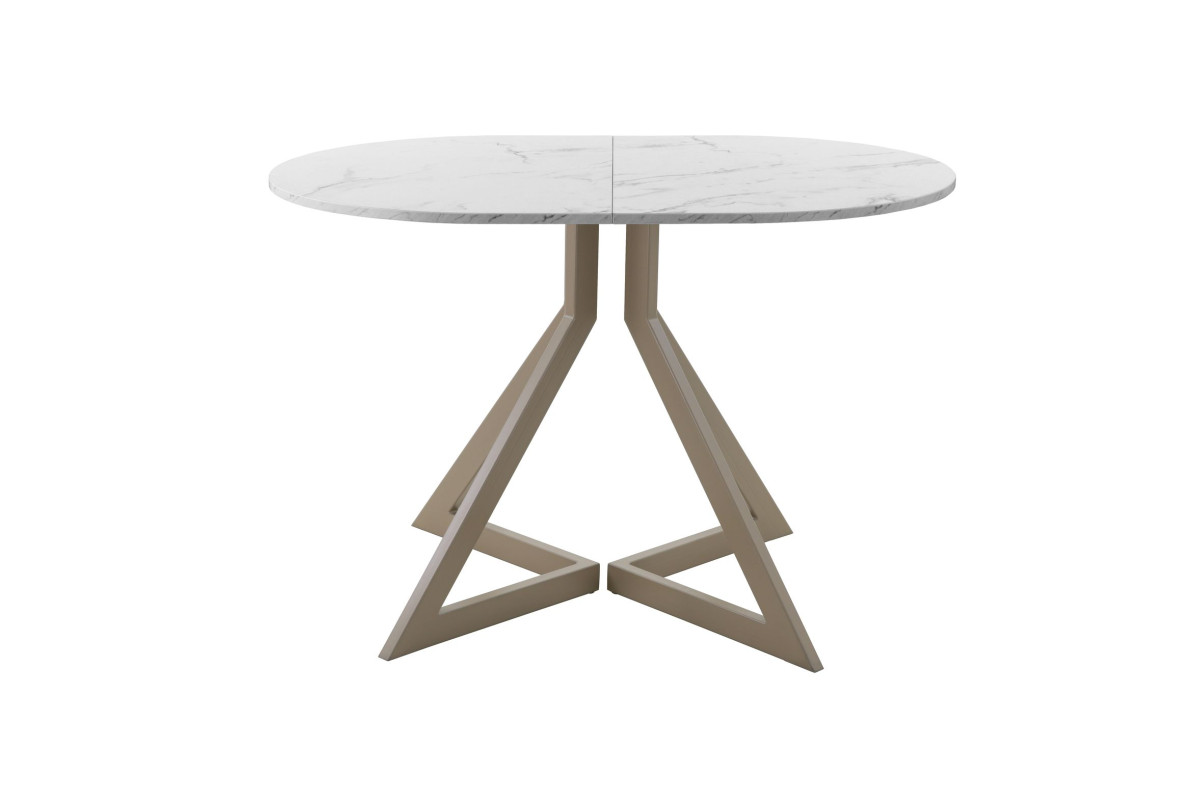 Обеденный стол AMC Elite (серии SLIM) / E20(1100) D3 (капучино/Мрамор Кристалл)